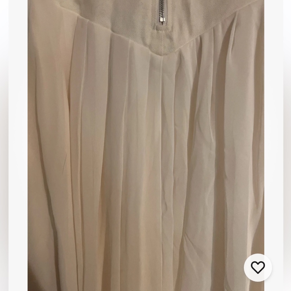 NEW The Bright Side Nomad Midi Skirt Denim Chiffon High Waist Rocky Barnes L - Picture 11 of 16